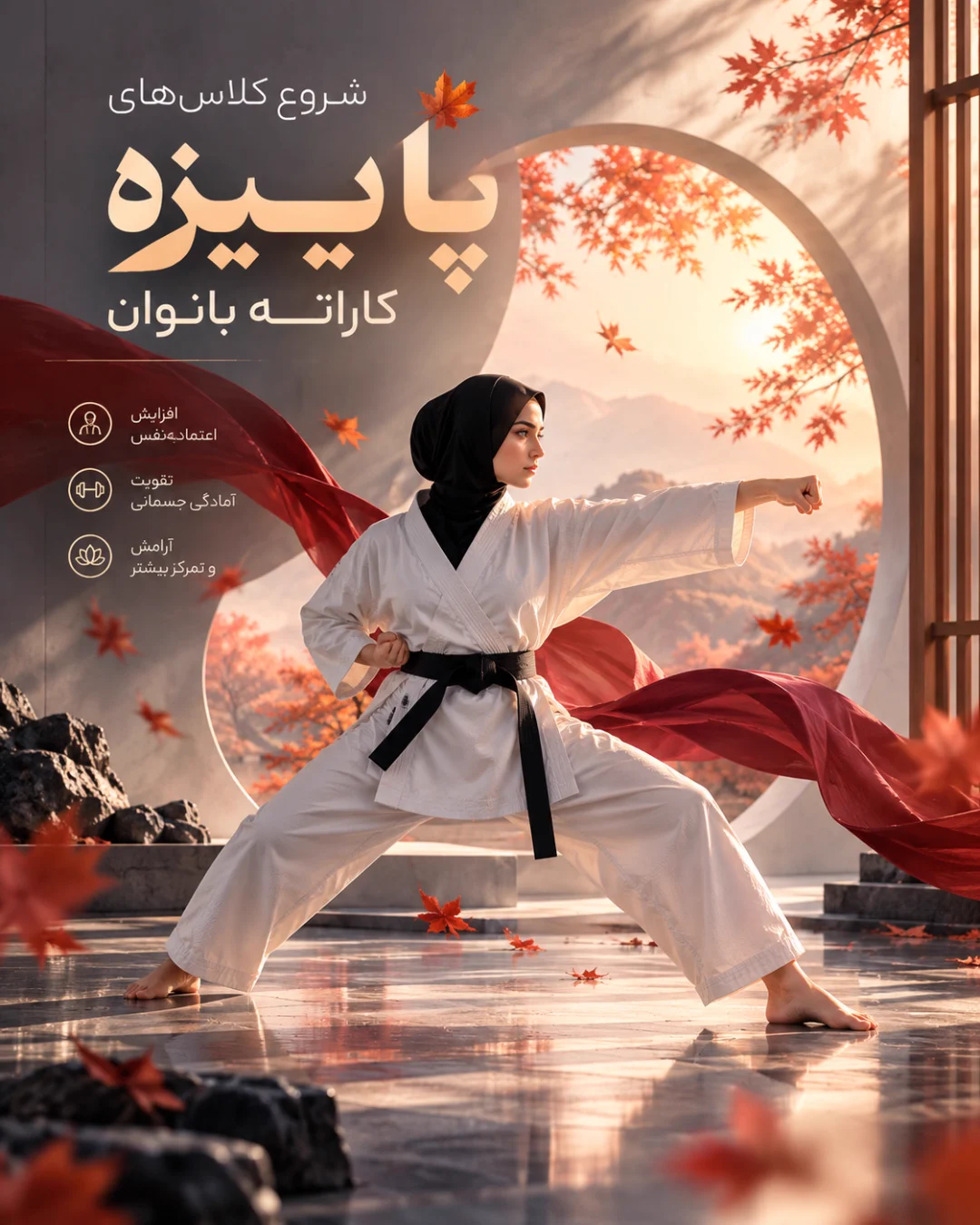 ایونت پاییزه ی کاراته بانوان — مربی کاراته و فیتنس شهروندان ارشد