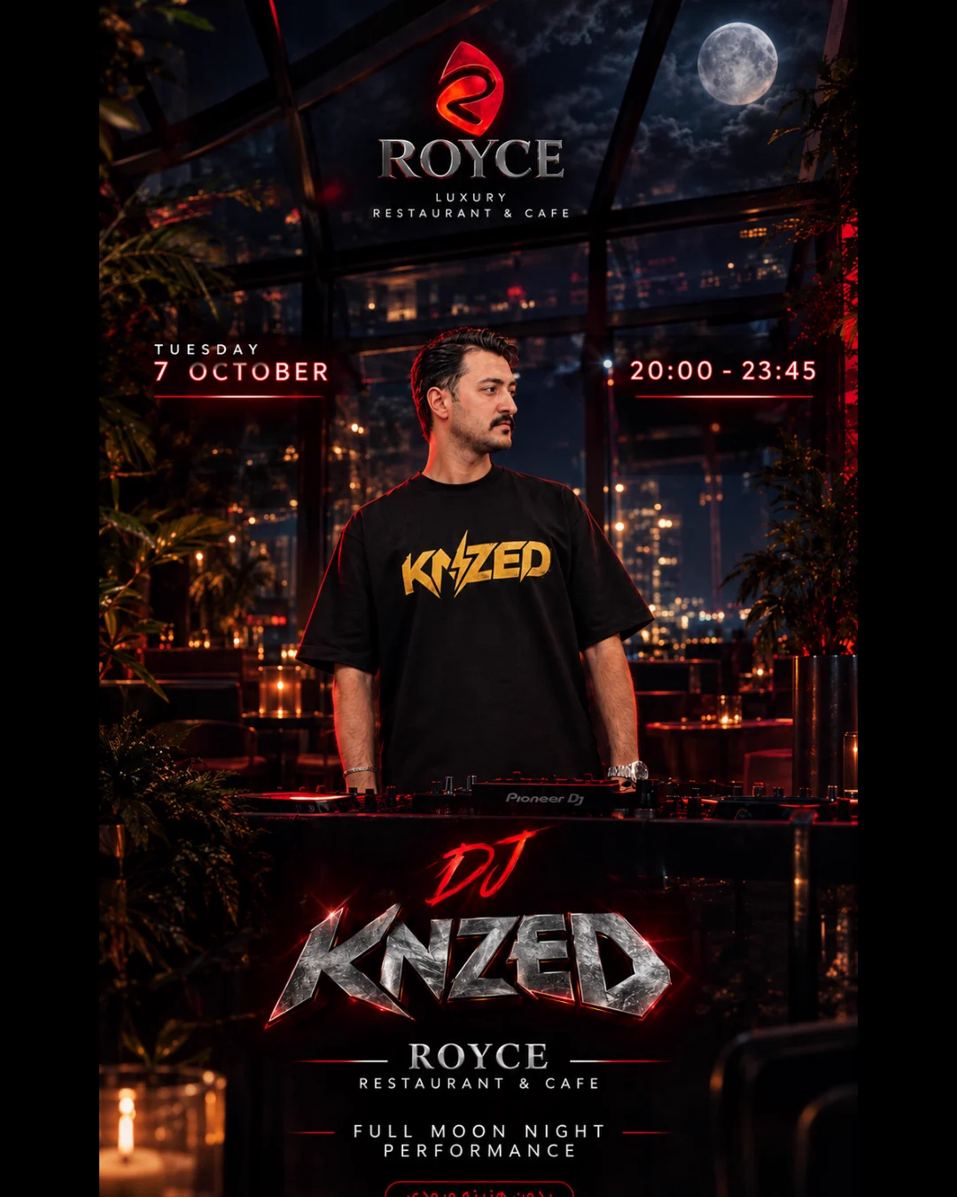 Live performance (Royce restaurant) — Dj KNZED